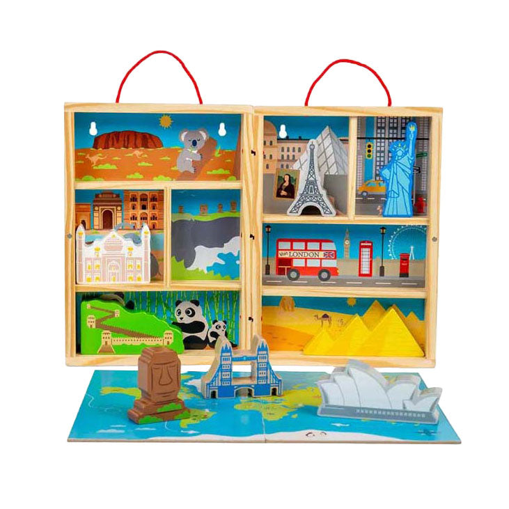 Bigjigs Houten Reis Speelset, 10dlg.