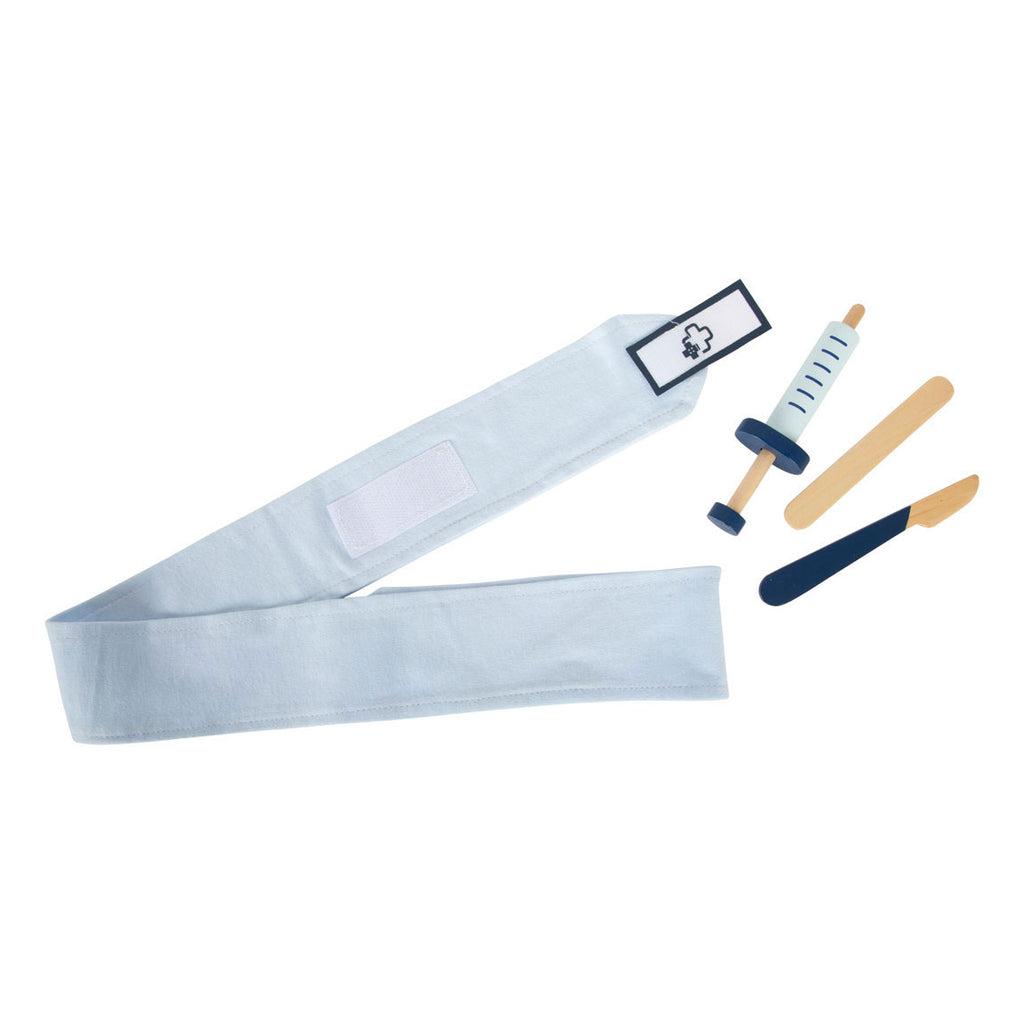 Small Foot - Dokterstas met Houten Dokter Accessoires, 18dlg.
