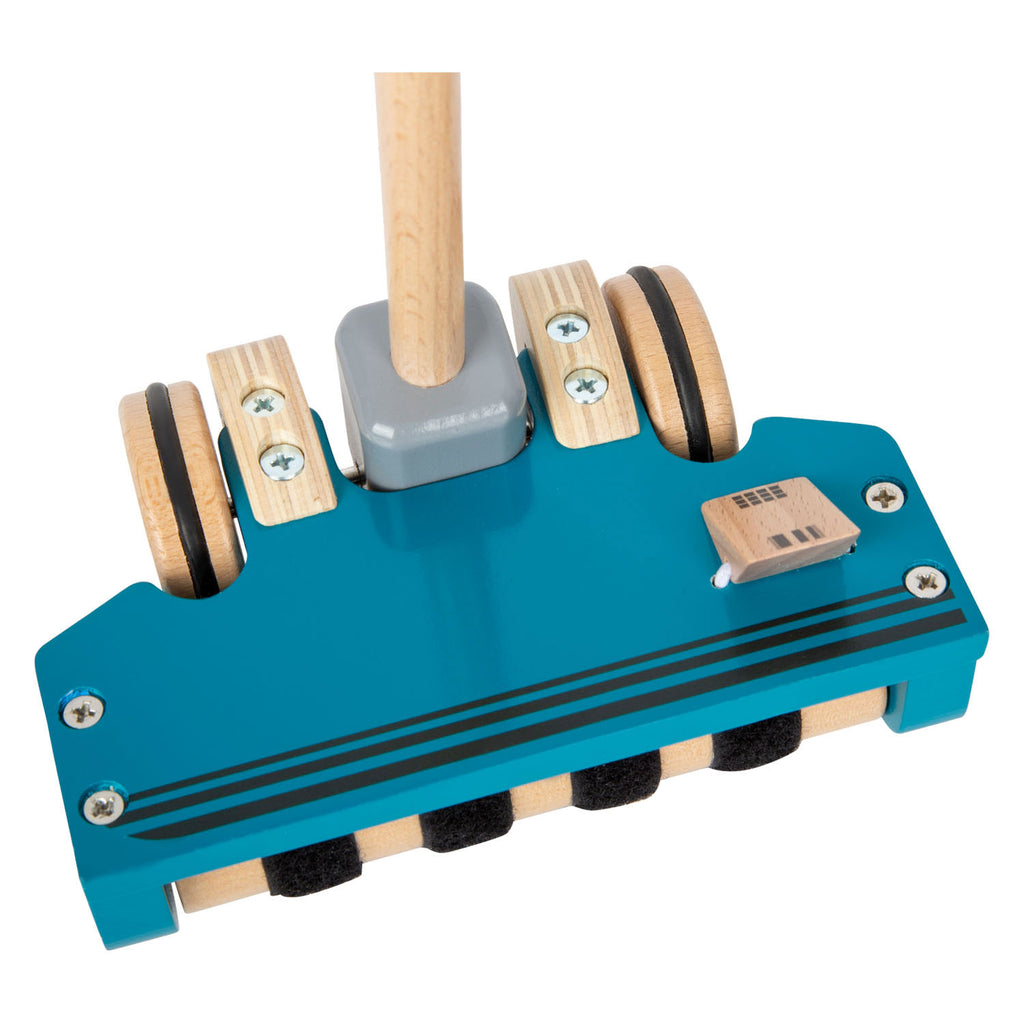 Small Foot - Houten Stofzuiger met Gekleurde Klittenband Stippen, 12dlg.