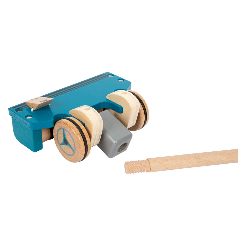 Small Foot - Houten Stofzuiger met Gekleurde Klittenband Stippen, 12dlg.