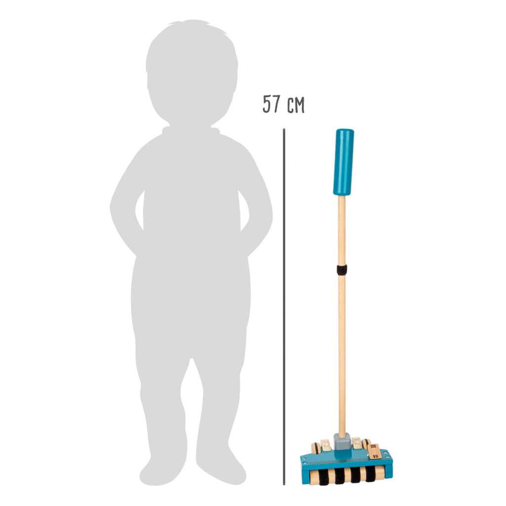 Small Foot - Houten Stofzuiger met Gekleurde Klittenband Stippen, 12dlg.