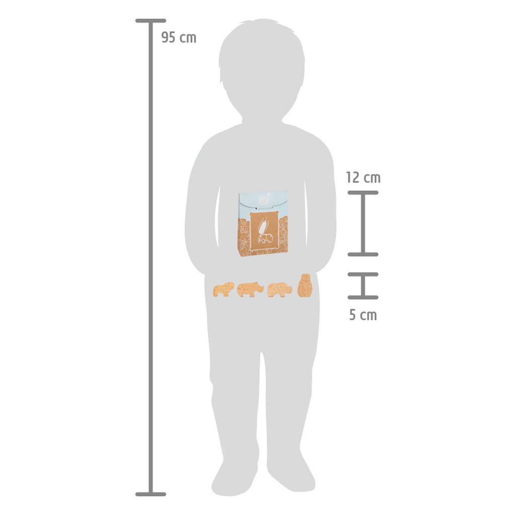 Small Foot - Houten Speeleten Dieren Crackers, 8dlg.
