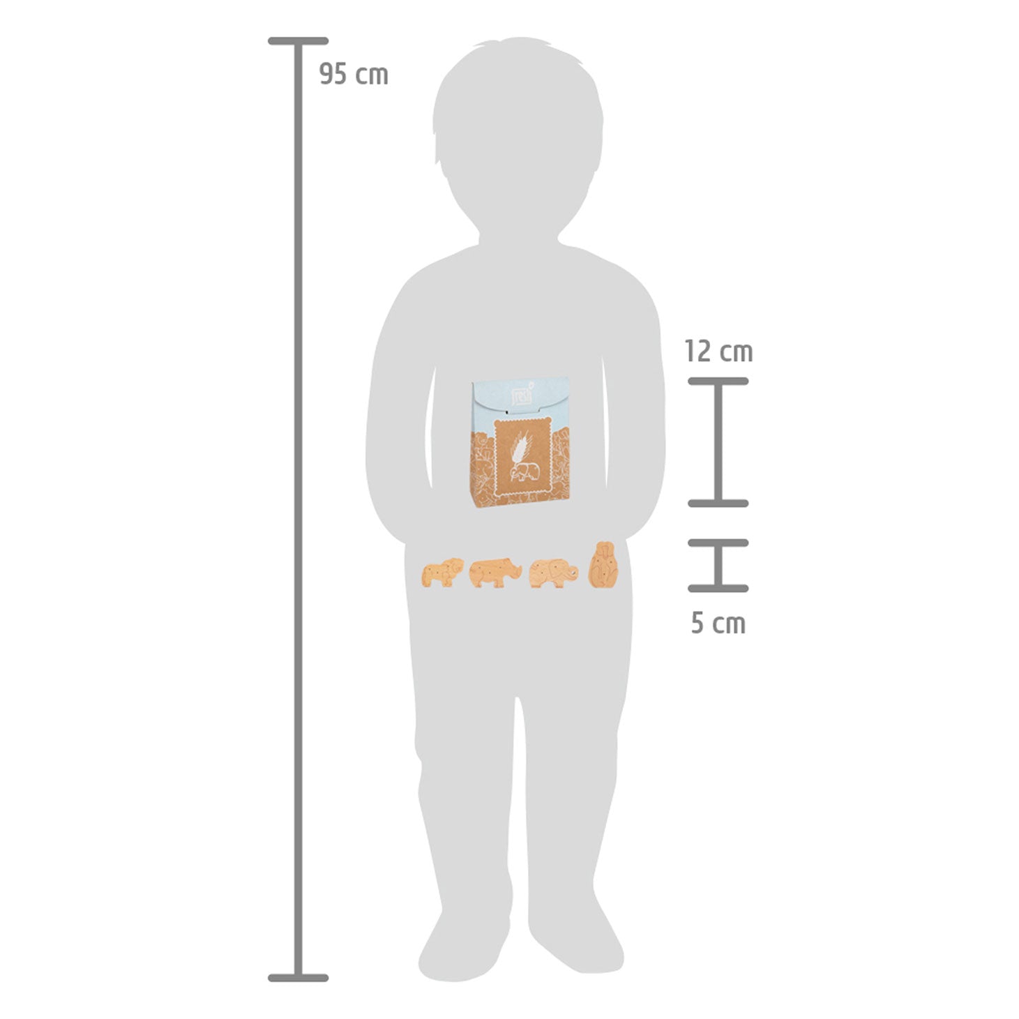 Small Foot - Houten Speeleten Dieren Crackers, 8dlg.